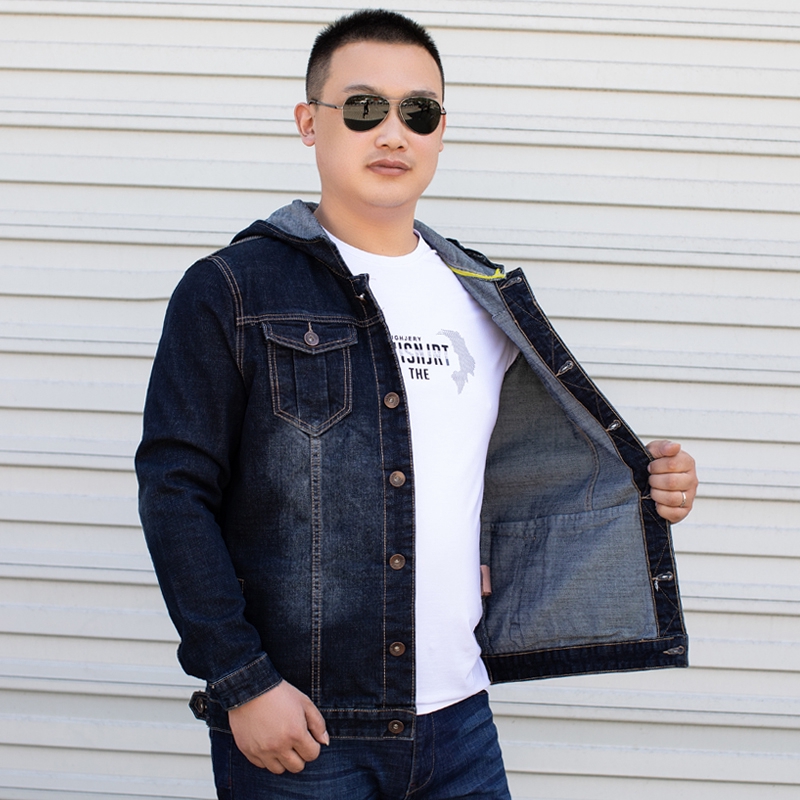 denim jacket with hood plus size