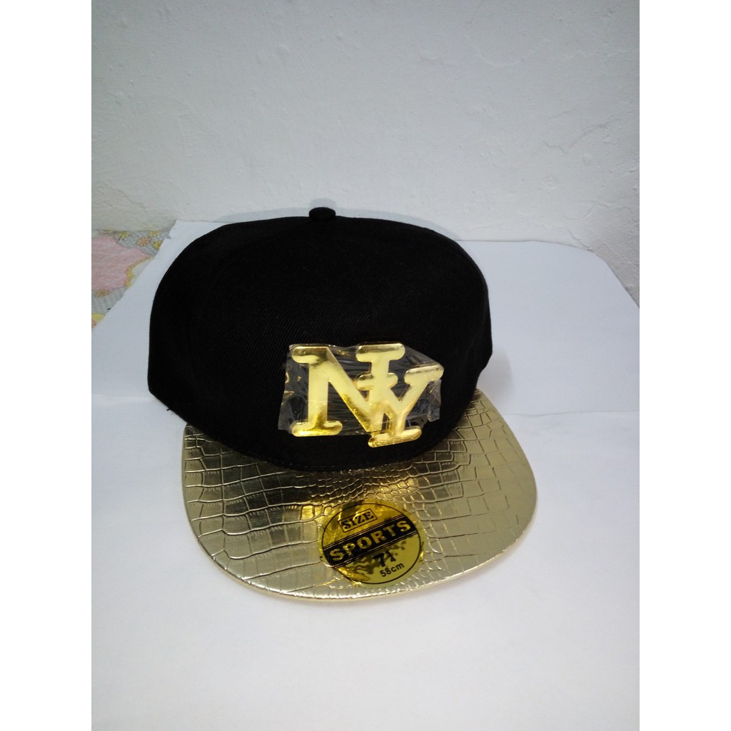 gold ny hat