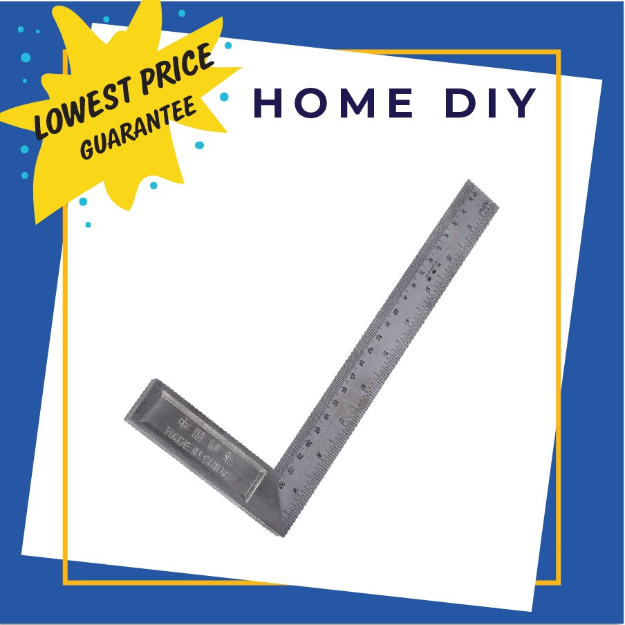 READY STOCK DIAMOND Stainless Steel L Square Angle Ruler READY STOCK DIAMOND Stainless Steel L Square Angle Ruler