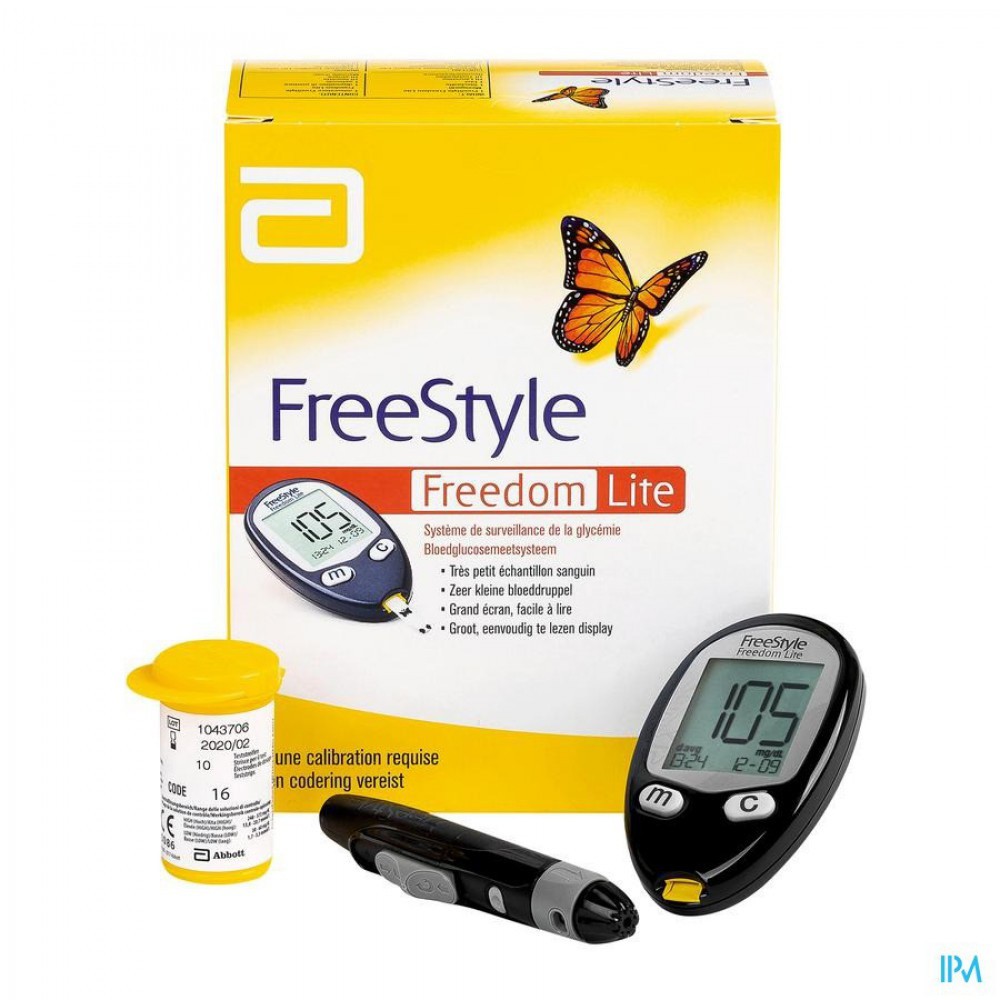 Abbott Freestyle Freedom Lite Blood Glucose Meter / with 10