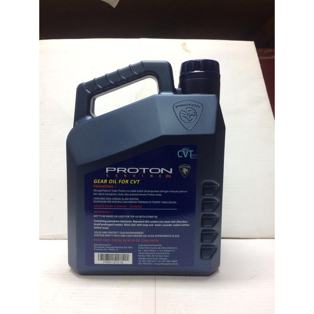 Minyak GearBox Auto-Genuine Proton ATF CVT Gear Oil - FLX / Preve 