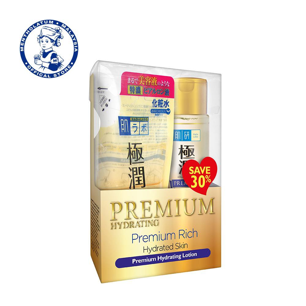 Hada Labo Premium Hydrating Lotion (170ml) + Refill (170ml) Clearance
