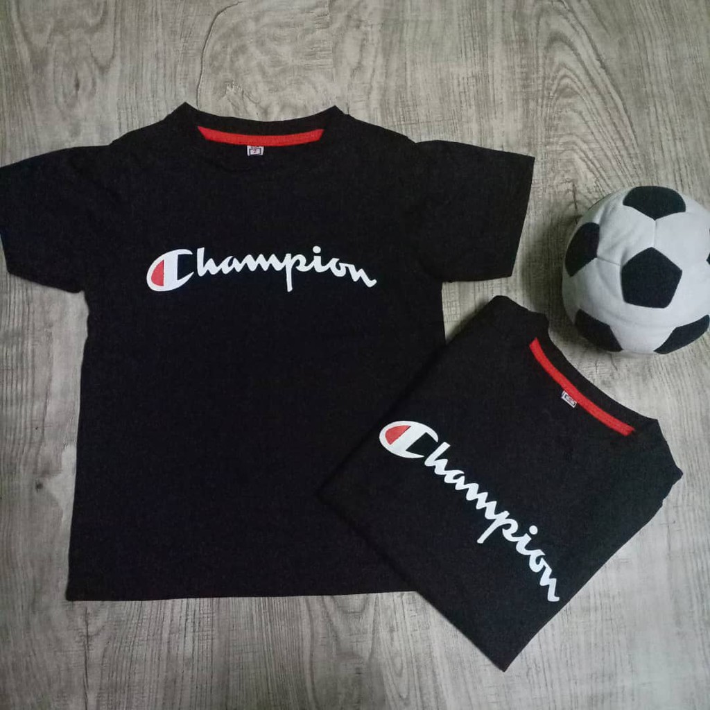 black champion shirt kids