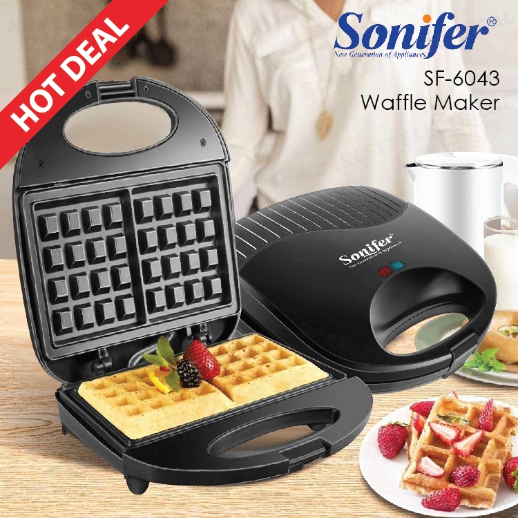 SONIFER SF-6043 Electric Waffle Maker Non Stick Breakfast Machine / Mesin Pembuat Waffle