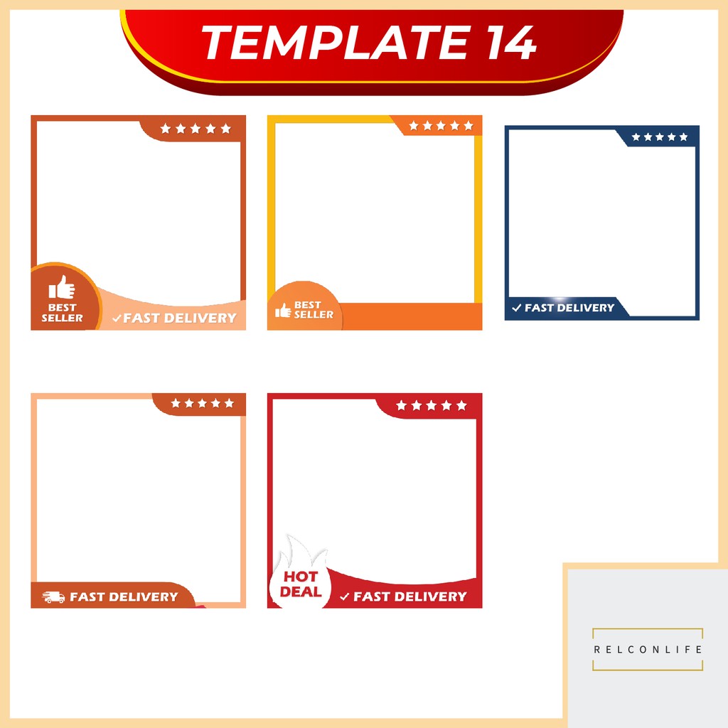 70 Shopee Cover Frame Template Png Lifetime Cheap Murah Easy To Edit With Canva Adobe Photoshop Illustrator Shopee Malaysia