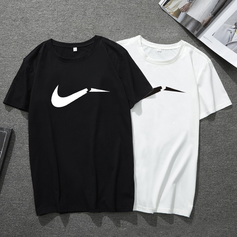 nike t shirt white and black