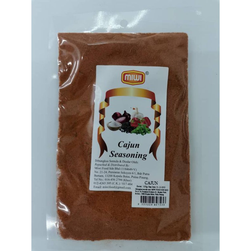 (Miwi) Cajun seasoning 100g Shopee Malaysia