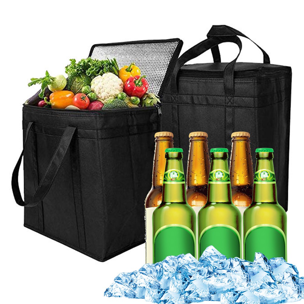 Foldable Insulated Cooler Grocery Bag Thermal Food Picnic Tote Bag