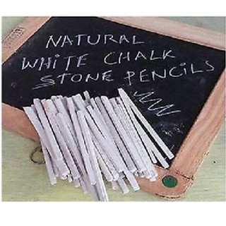 1 x 12 Pencils White Slate Pencils Natural Lime Stone Chalk Pencils Thick Pencils 