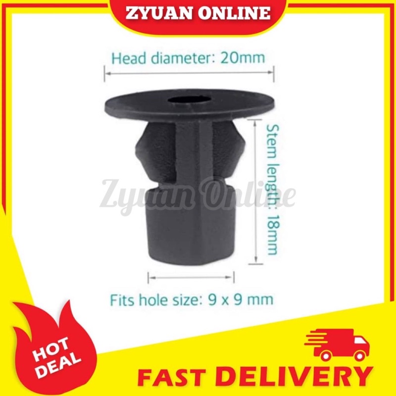 (10pc) Toyota Hilux Viva Myvi Vios Camry Fender Clip