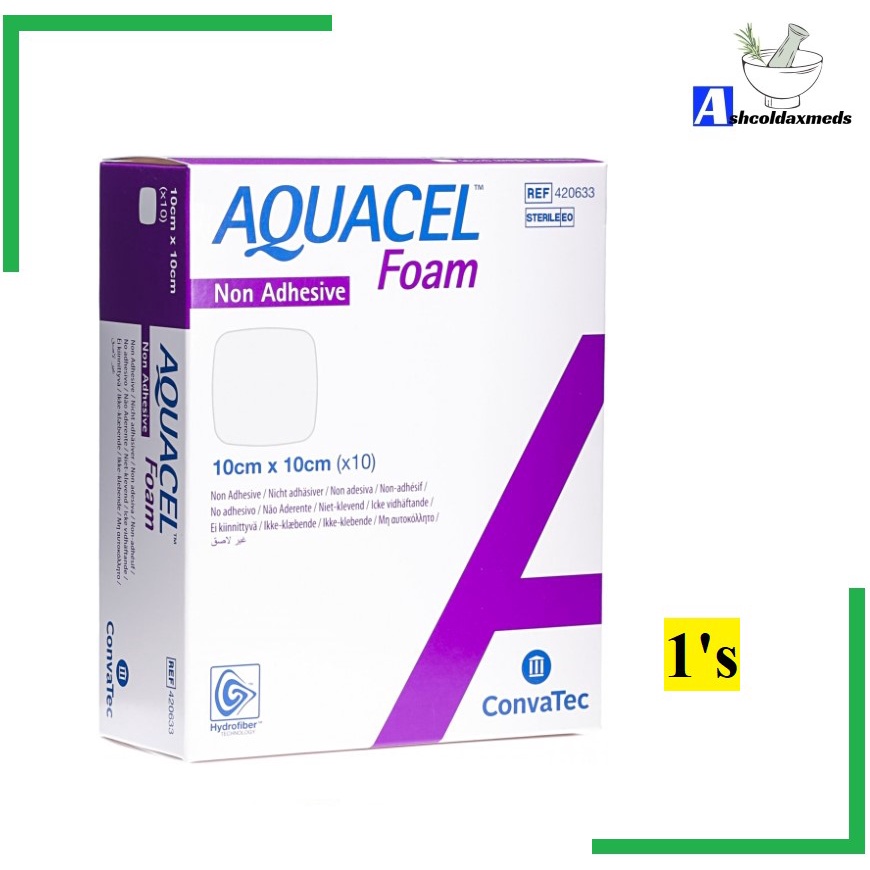 Aquacel Foam NonAdhesive 10cmx10cm x 1s (mean 1 piece) (REF 420633
