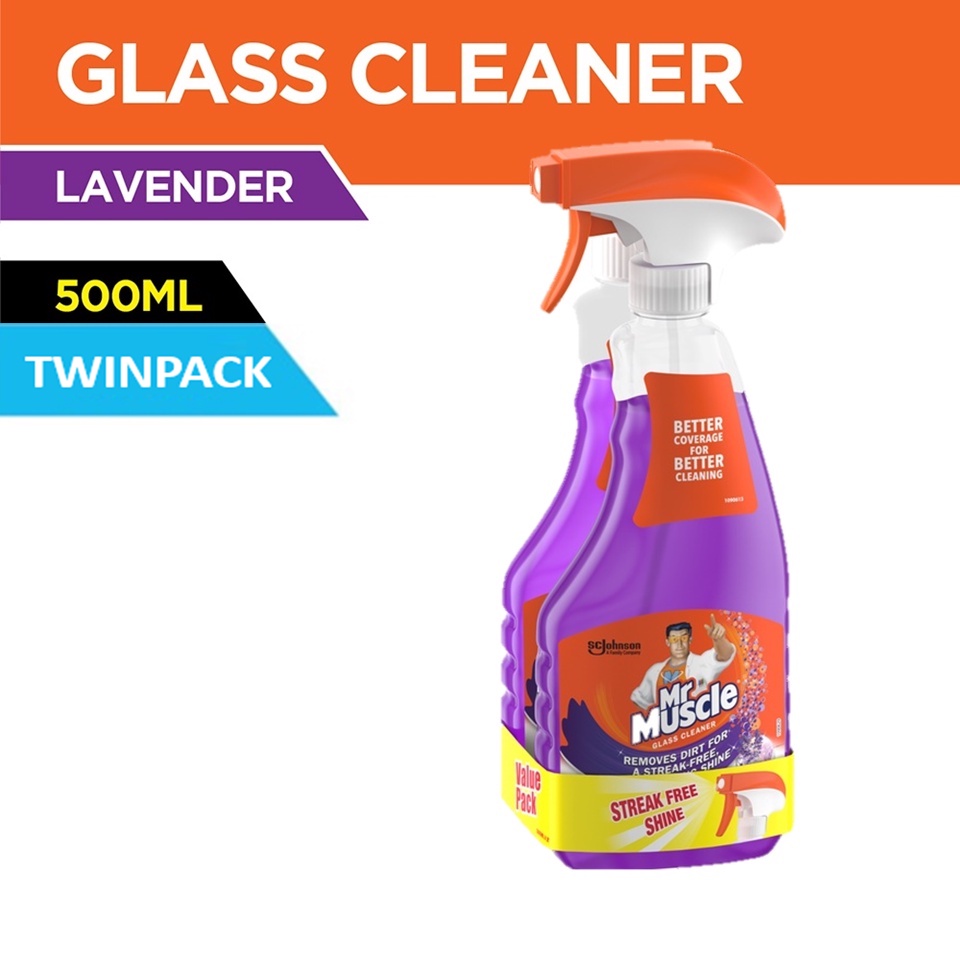 Mr Muscle Glass Cleaner Lavender 500ml [value Pack] Shopee Malaysia