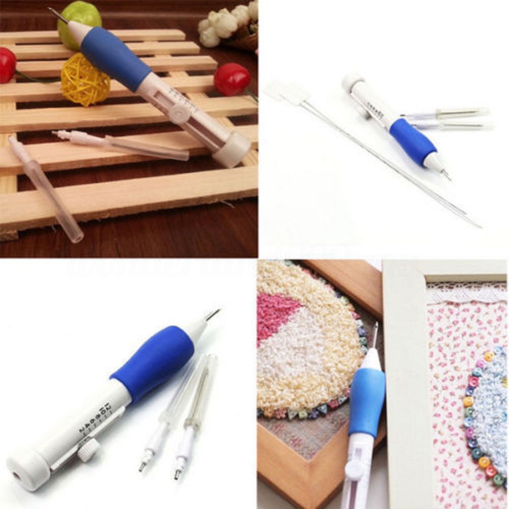 1.3/1.6/2.2mm Magic Embroidery Pen Embroidery Needle Weaving Tool Fancy US