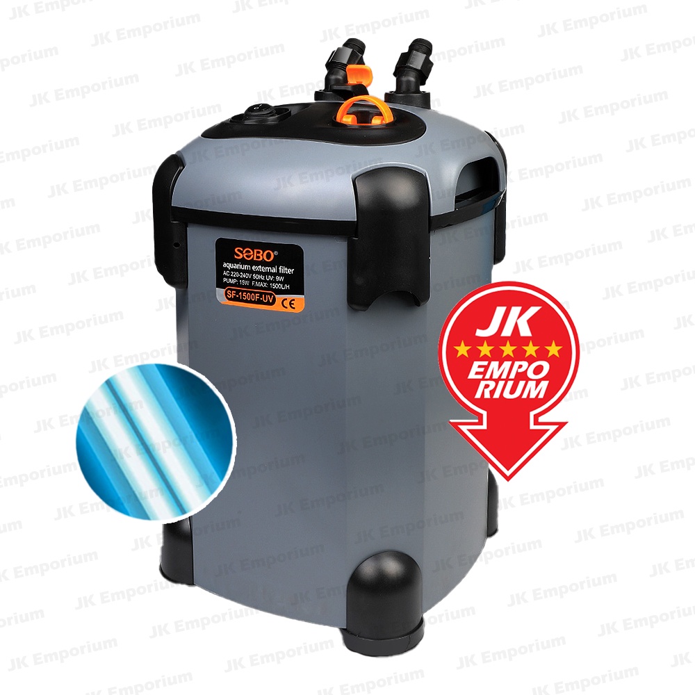 Sobo Aquarium External Canister Biological Filter Pump with UV Light SF
