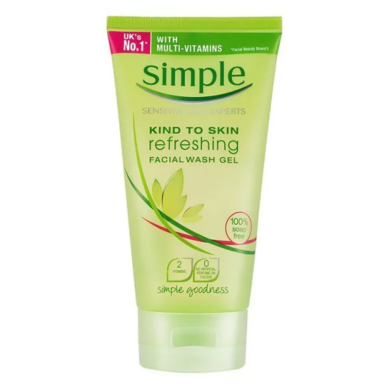 Simple Refreshing Facial Wash Gel (150ml) Shopee Malaysia