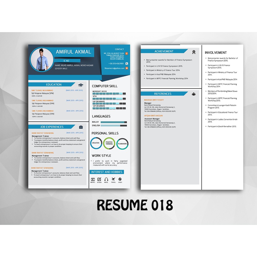 RESUME SIAP !!! ANDA CUMA PERLU BERI MAKLUMAT. KAMI BUATKAN RESUME 