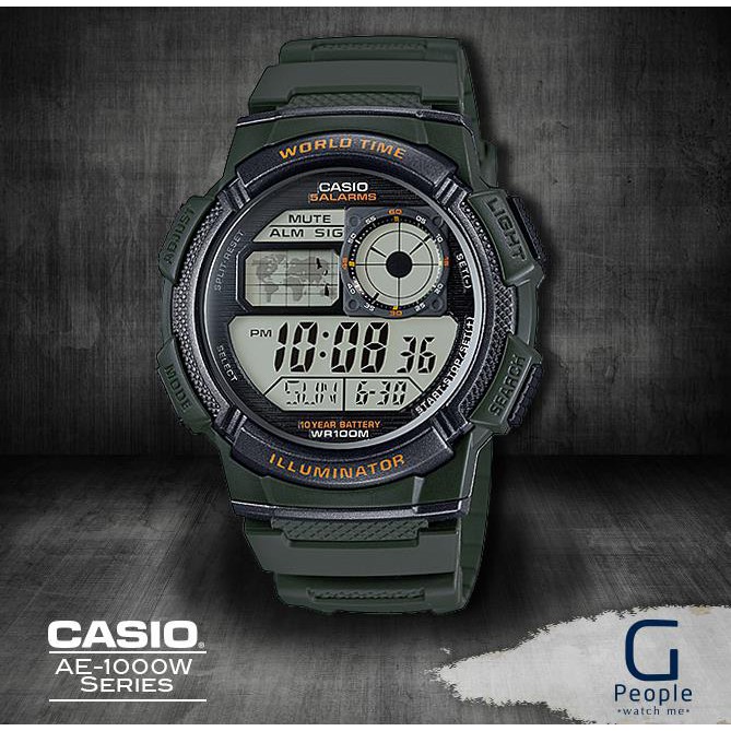 CASIO AE1000W3AV / AE1000W3A / AE1000W DIGITAL WATCH 100 ORIGINAL