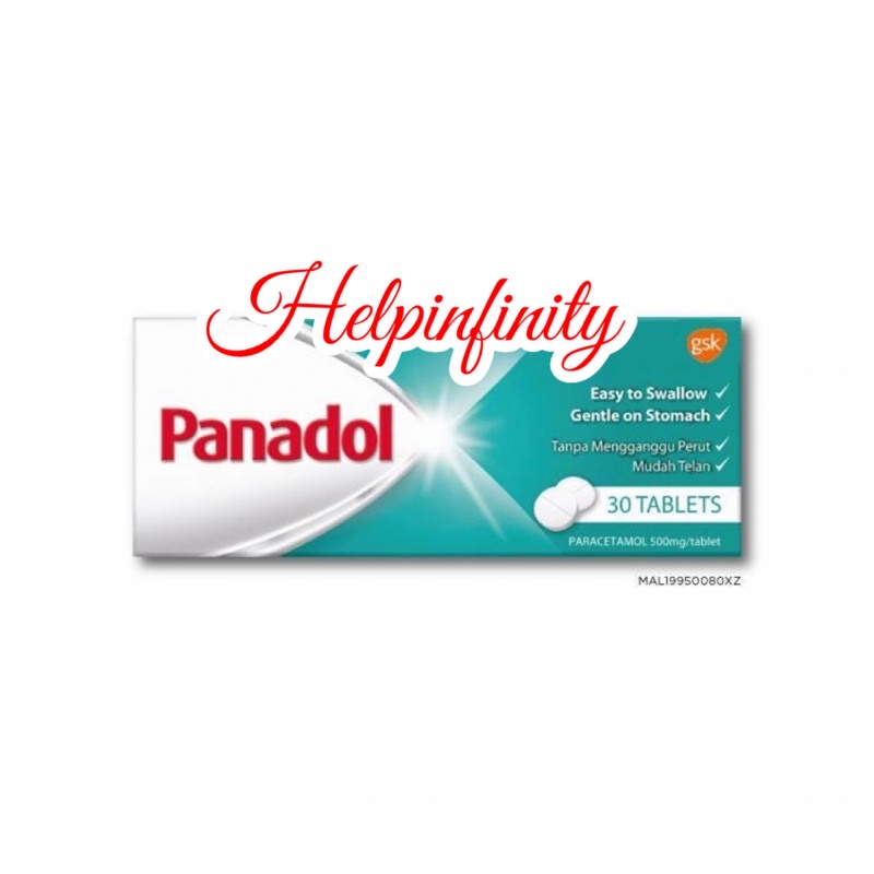 Panadol Regular Paracetamol 500mg Tabs 30s Generally to Relief Muscular