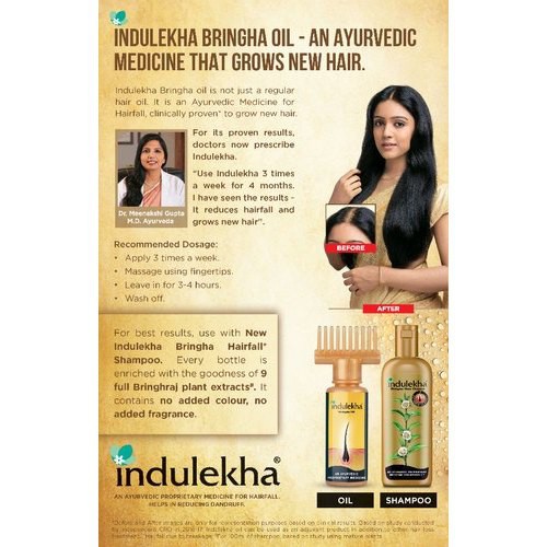 Indulekha Bringha Hair Oil 100ml Indulekha Shampoo Anti Hair Fall 200ml Home Remedy For Hair Fall Shopee Malaysia