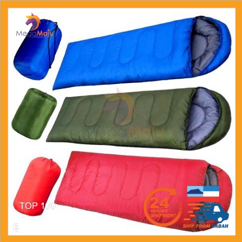 [SABAH] Portable TEBAL HEAVY Waterproof Outdoor Camping Hiking Travel, Sleeping Bag Tebal & Lembut