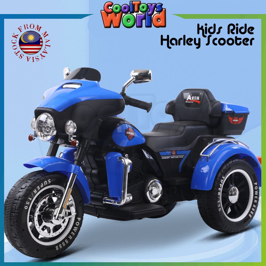 kids ride on harley