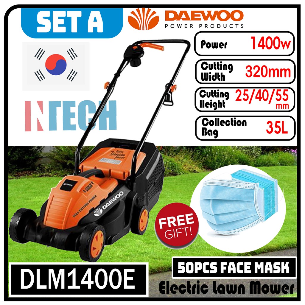 DAEWOO DLM1400E ELECTRIC LAWN MOWER Shopee Malaysia