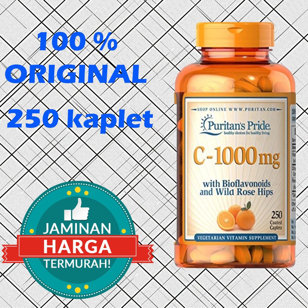 Puritan S Pride Vitamin C 1000 Mg With Bioflavonoids Rose Hips 1000 Mg 250 Caplets Shopee Malaysia