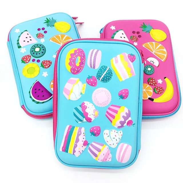 Smiggle Pencil Case Cute Fruits Cupcake stationery ...