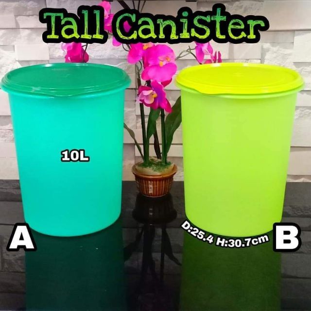 Tall Canister 10L / Bekas Keropok Besar - Tupperware ...