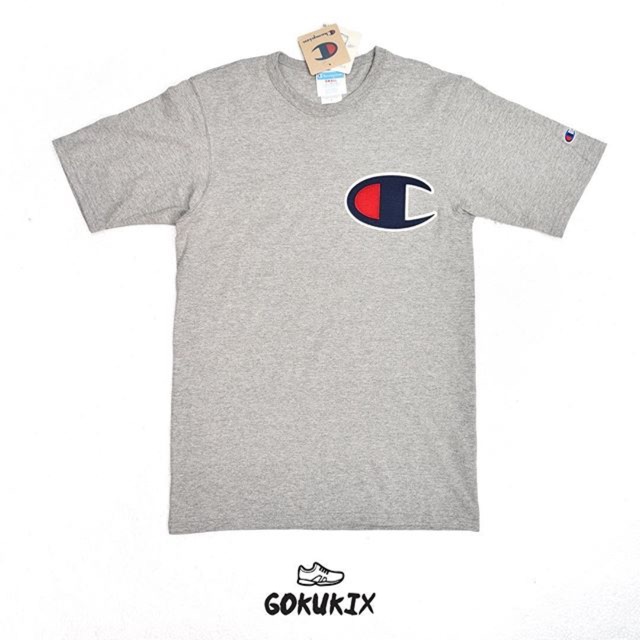 CHAMPION EMBROIDERED BIG C TEE | Shopee 