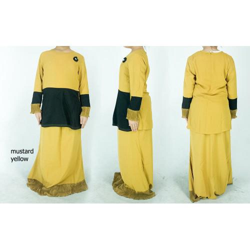 CY C18 1115 BAJU  KURUNG MUSLIMAH  SKIRT PASANG BAJU  