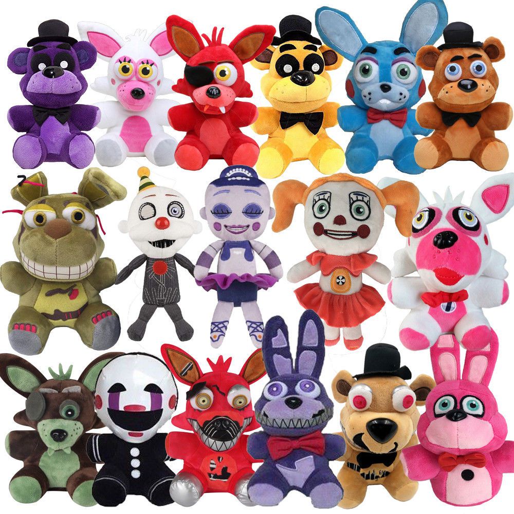 Five Nights at Freddy's Stuffed Toy FNAF Horror Game Freddy Bear Foxy Bonnie Plush Doll Kids Plushie Toy Gift