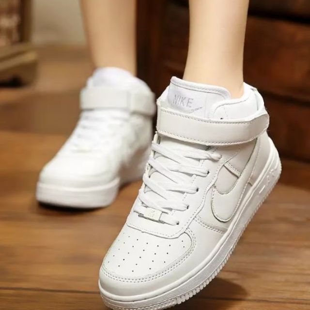 nike white shoes high cut