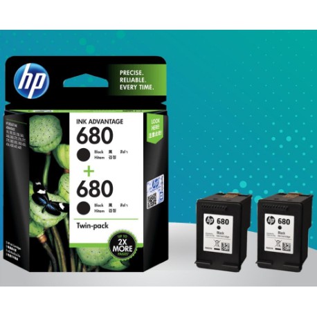 hp ink advantage 680 twin pack