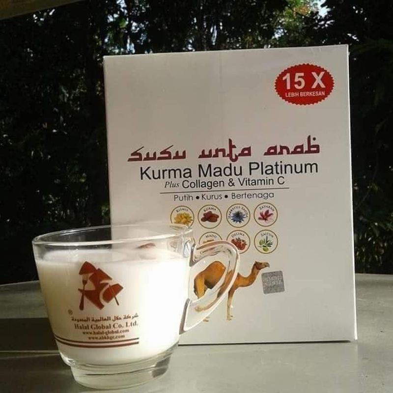 READY STOK SUSU UNTA PLATINUM PLUS COLAGEN 15X ORIGINAL HQ