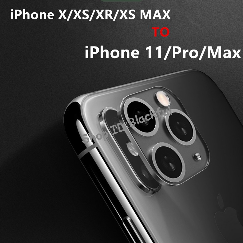 Modified Metal Sticker Camera Lens Seconds Change Cover Iphone Xs Max Fake Camera For Iphone 11 Pro Max Glass Protector Shopee Malaysia