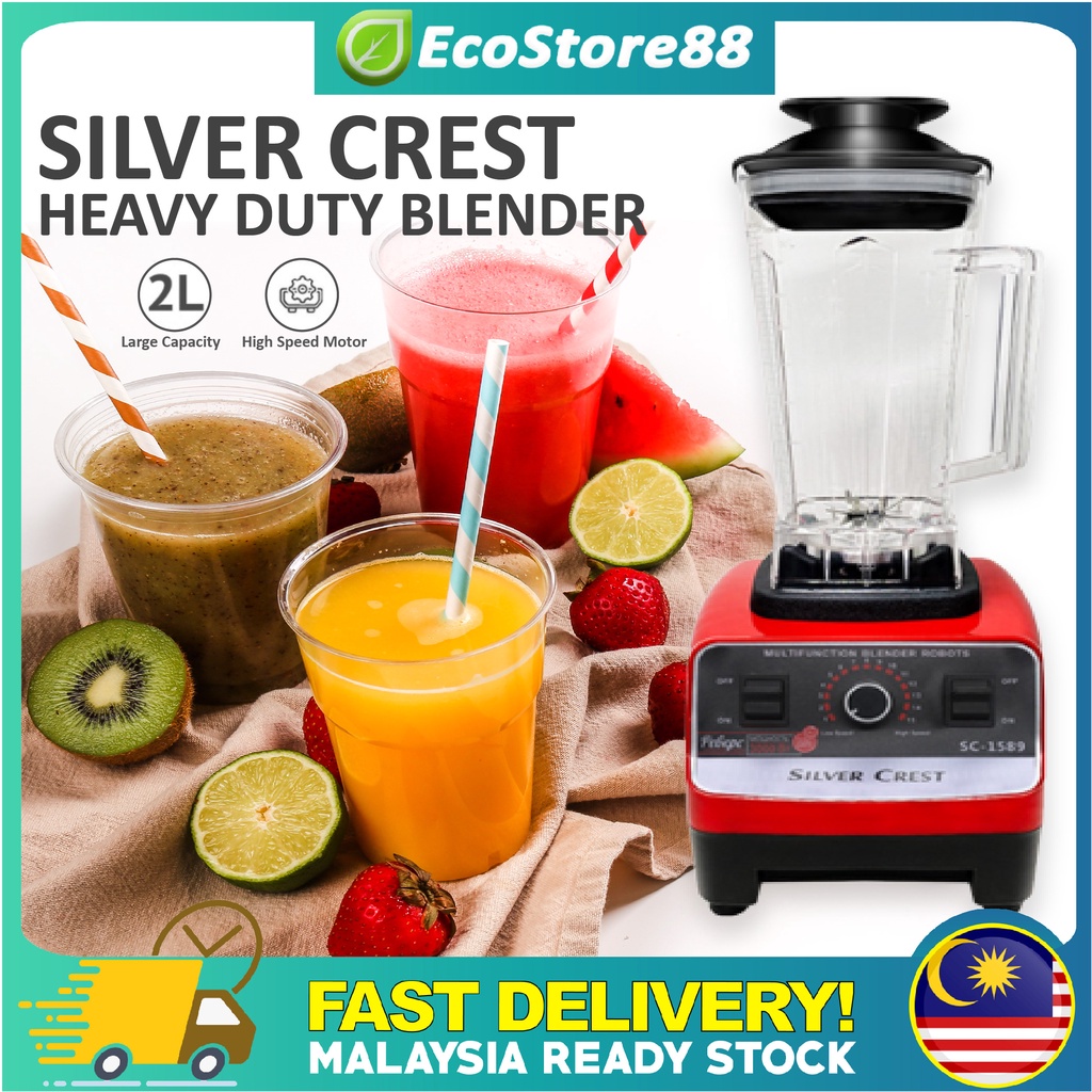 BLENDER PADU HEAVY DUTY 5500W JUG BESAR / SILVER CREST BLENDER 2LITRE