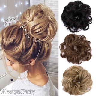 Natural Curly Messy Bun Hair Piece Scrunchie New Fake Hair Extensions