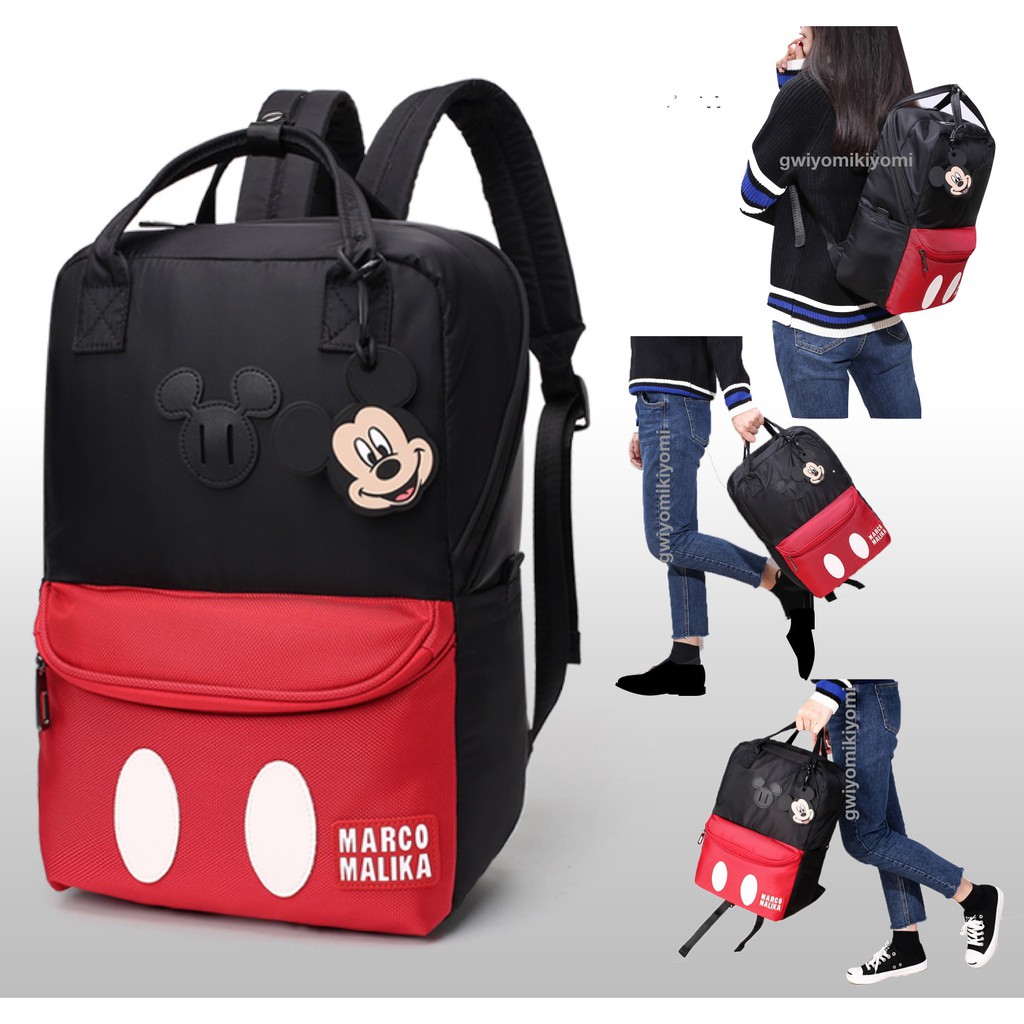 Mickey Mouse Backpack Disney Bag Cartoon Beg | Shopee Malaysia