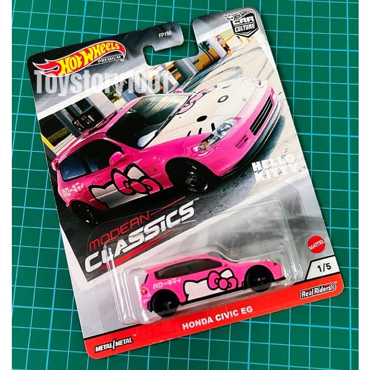 [Ready Stock] Hot Wheels Hello Kitty Honda Civic Eg 1:64 Diecast ...