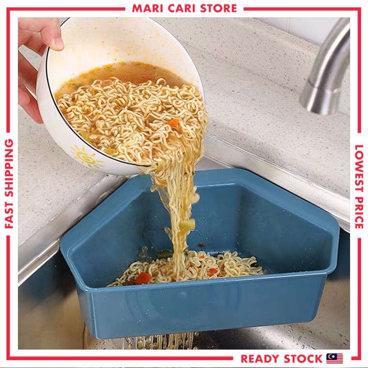Kitchen Sink Filter Triangular Sink Drain Penapis Sisa Makanan Drain