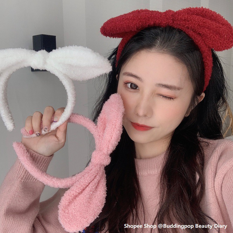turban baby girl 🧧hair band🧧 Korean Cartoon Plush Headband Cute Rabbit  Ear Hair Band Girls Wash Face Headband Headdres | Shopee Malaysia