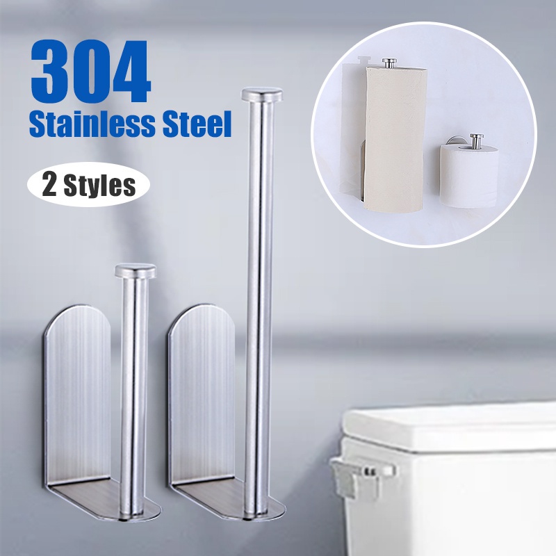 304 Stainless Steel Self Adhesive Kitchen Toilet Paper Roll Holder