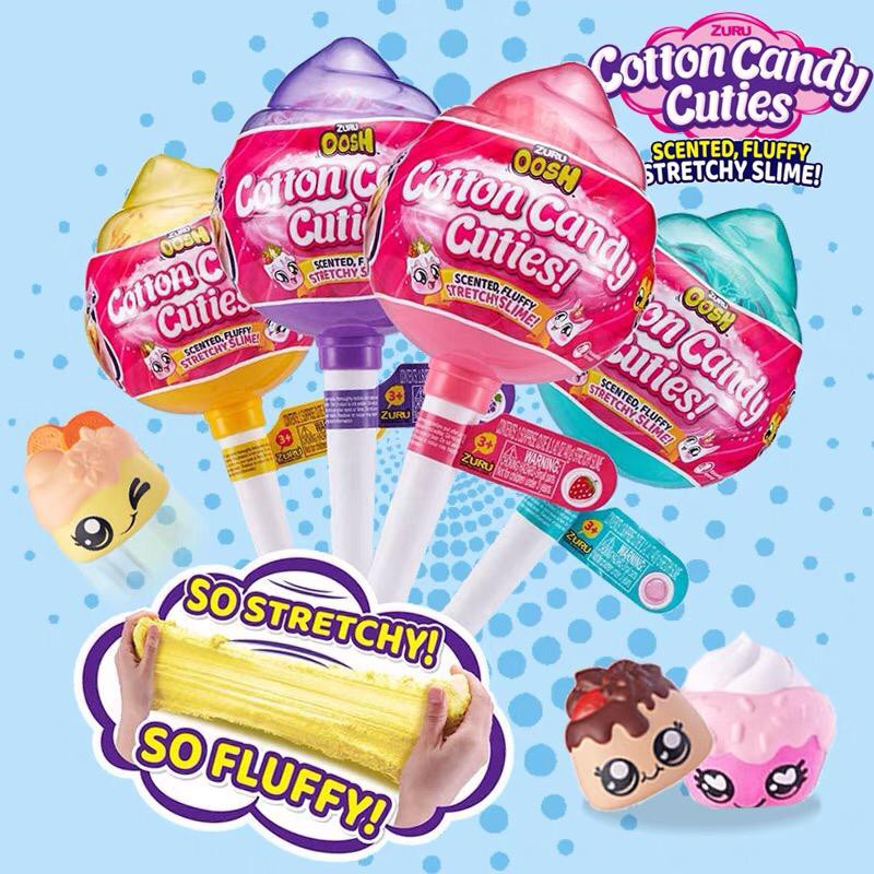 ZURU OOSH COTTON CANDY CUTIES WITH SCENTED SQUISHY STRECTCHY SLIME ...