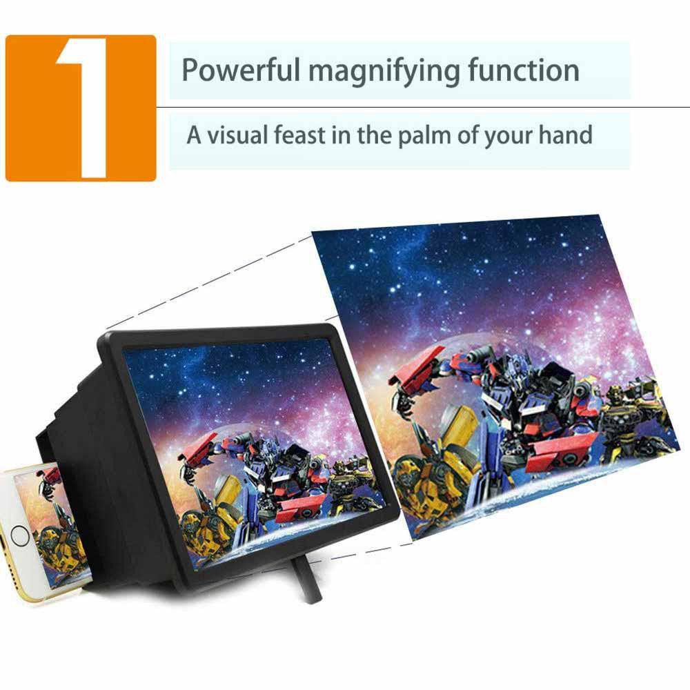 Folding 3D Mobile Phone Screen Amplifier Magnifier Universal screen