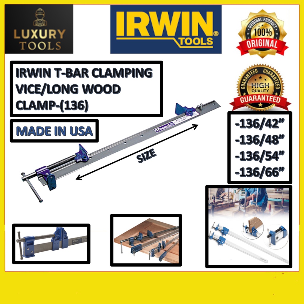 Irwin Tools T1367 T-bar series 136 adhesive clamp 1350 mm, 1500 mm L