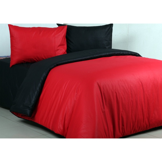Red Mix Black Plain Bed Linen Plain Bed Linen Cool Bed Sheets Selling Plain Sheets Shopee Malaysia
