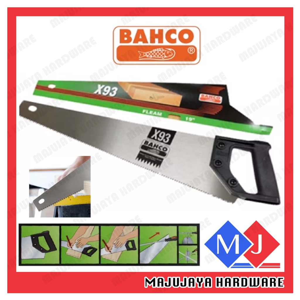 BAHCO Superior Wood Hand Saw Gergaji Kayu Tangan Cutting Straight Cut Hand Tool Gergaji Mata