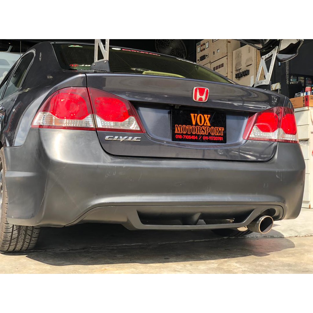 Honda Civic Fd Type R Pp Bumper Belakang With Diffuser Fit Untuk Honda Civic Fd Upgrade