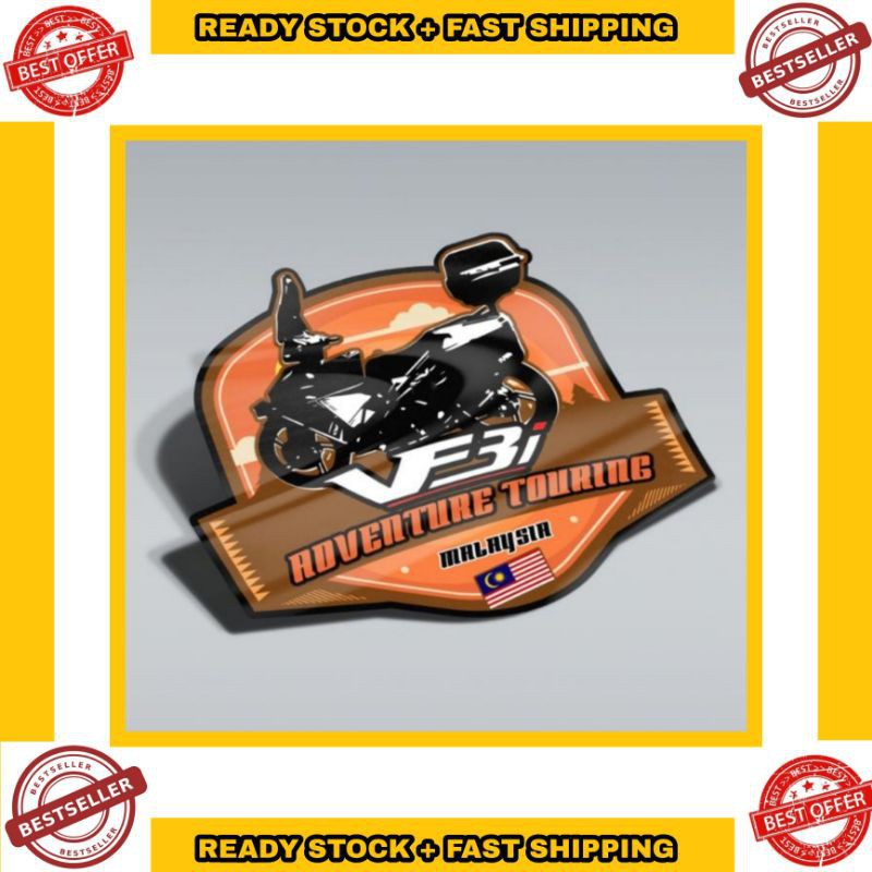 Vf3i SYM Vf3i Sticker Adventure Touring Waterproof Sticker Box Besi ...